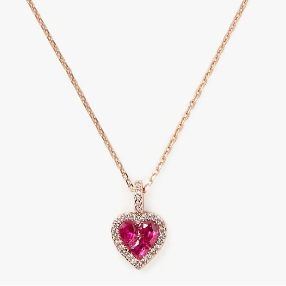 $58 Kate Spade Spell It Out Heart Mini Pendant